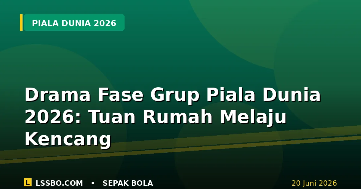 Drama Fase Grup Piala Dunia 2026: Tuan Rumah Melaju, Maroko Tundukkan Skotlandia